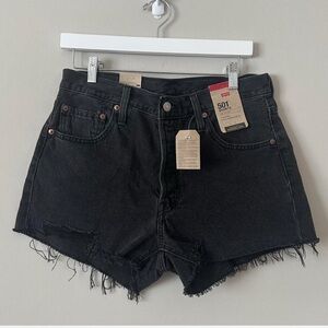 Levi's Women's Black Denim Shorts